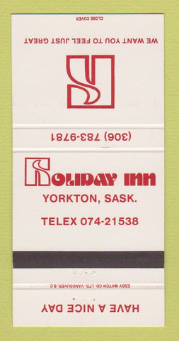 Matchbook Cover - Holiday Inn Yorkton SK 30 Strike