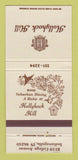 Matchbook Cover - Hollyhock Inn Indianapolis IN 30 Strike