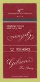 Matchbook Cover - Gibson's Restaurant Towson MD 30 Strike