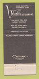 Matchbook Cover - Valenti's Steaks Italian Miami FL 30 Strike