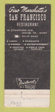 Matchbook Cover - Gino Marchetti's San Francisco Restaurant Wayne PA 30 Strike