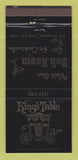 Matchbook Cover - King's Table Restaurant King City CA WEAR 30 Strike