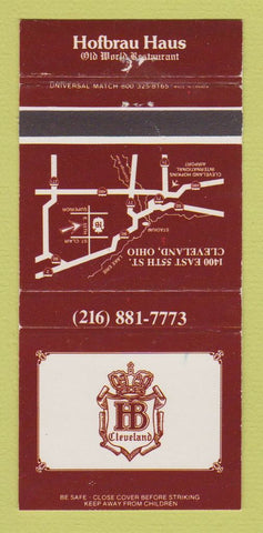 Matchbook Cover - Hofbrau Haus Restaurant Cleveland OH 30 Strike