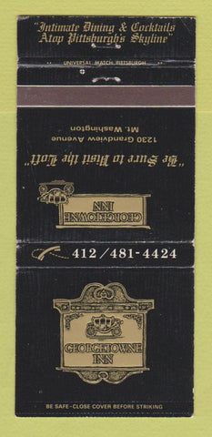 Matchbook Cover - Georgetowne Inn Mount Washington PA 30 Strike