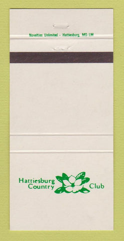 Matchbook Cover - Hattiesburg Country Club MS 30 Strike