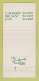 Matchbook Cover - North Shore Country Club Mequon WI 30 Strike