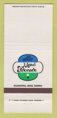 Matchbook Cover - Maui Eldorado Kaanapali Maui Hawaii 30 Strike