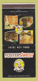 Matchbook Cover - Fosters West San Francisco CA WEAR 30 Strike