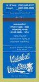 Matchbook Cover Waterbed Paradise Lloydminster AB North Battleford SK 30 Strike