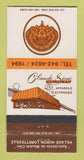 Matchbook Cover - Claude Sioui Meubles Loretteville QCWEAR 30 Strike