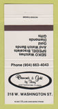 Matchbook Cover - Diamonds & Gold by Terry Chattahoochee FL jewelry 30 Strike