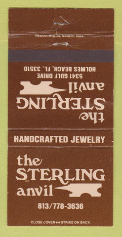 Matchbook Cover - Sterling Anvil Jewelry Holmes Beach FL WEAR 30 Strike