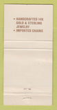 Matchbook Cover - Sterling Anvil Jewelry Holmes Beach FL WEAR 30 Strike