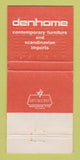 Matchbook Cover - Denhome Dallas Houston Austin TX Denver WEAR 30 Strike