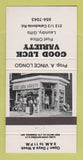 Matchbook Cover - Good Luck Variety Store Toronto? ON 30 Strike