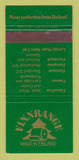 Matchbook Cover - Finnrange Paper Finland UK 30 Strike