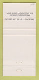 Matchbook Cover - La Compagnie JB Rolland Paper Villemont Royal QC 30 Strike