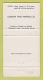 Matchbook Cover - Domtar Fine Papers 30 Strike