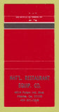 Matchbook Cover - National Restaurant Equipment Atlanta GA 30 Strike