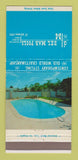 Matchbook Cover - Del Mar Pools Swimming Corona Del Mar? CA 30 Strike