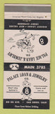 Matchbook Cover - Palace Loan & Jewelry San Diego CA 30 Strike