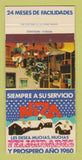 Matchbook Cover - Niza Las Desea Muchas Felicidades Spain SAMPLE 30 Strike
