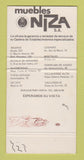 Matchbook Cover - Niza Las Desea Muchas Felicidades Spain SAMPLE 30 Strike