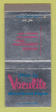 Matchbook Cover - Vaculite Metal Paper Hamilton OH Cambridge MA WEAR 30 Strike