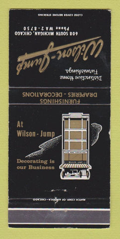 Matchbook Cover - Wilson Jump Home Furnishings Drapes Chicago IL 30 Strike