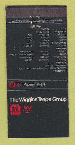 Matchbook Cover - Wiggins Teape Group Paper London UK WEAR 30 Strike