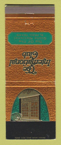 Matchbook Cover - International Club El Paso TX