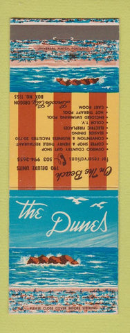 Matchbook Cover - The Dunes Lincoln City OR