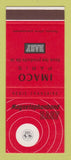Matchbook Cover - Imaco Paris BASF France
