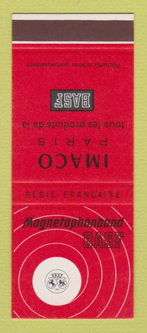 Matchbook Cover - Imaco Paris BASF France