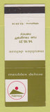 Matchbook Cover - Meubles Deluze Nancy France Rue Raugraff