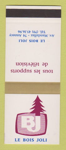 Matchbook Cover - Le Bois Joli Annecy France