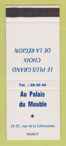 Matchbook Cover - Au Palais du Meuble Nancy France