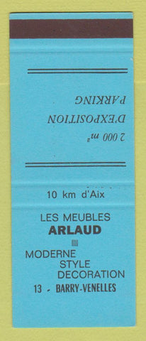 Matchbook Cover - Les Meubles Arlaud Barry Venelles France