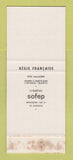Matchbook Cover - La Galerie Contemporaine France