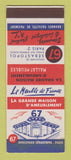Matchbook Cover - Le Meuble de France La Grande Maison Paris 67
