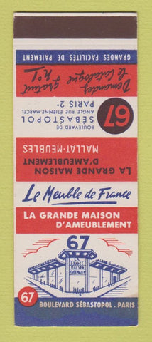 Matchbook Cover - Le Meuble de France La Grande Maison Paris 67