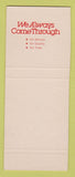 Matchbook Cover - Gateway Papers South Africa SAMPLE