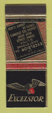 Matchbook Cover - Excelsior France Liquors Cognac Rum