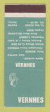 Matchbook Cover - Vernhes Porto Borges Pantin France Liquor