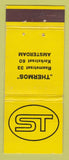 Matchbook Cover - Thermos Amsterdam Netherlands ST