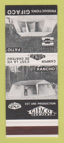 Matchbook Cover - Rancho Camping Patio Gifaco France