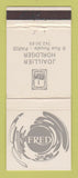 Matchbook Cover - Fred Joaillier Horloger Paris France