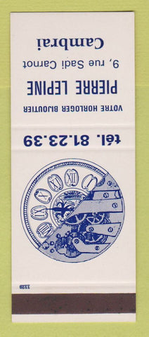 Matchbook Cover - Pierre Lepine Jewelry Watches Cambrai France