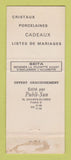 Matchbook Cover - L'Errin Cannes France Madame Sabarthes France WEAR