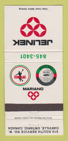 Matchbook Cover - Jelinek Volleyball Sporting Goods Oakville ON 30 Strike